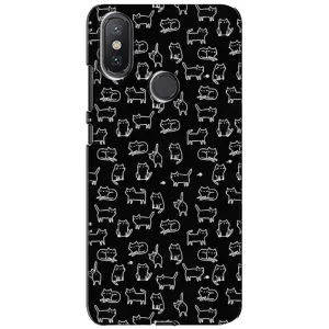 Чохол з принтом для Xiaomi Mi A2 Lite (AlphaPrint) Модні коти (Маленькі котики)
