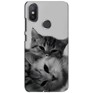 Чохол з малюнком кіт на Xiaomi Mi A2 Lite (Пара котів)