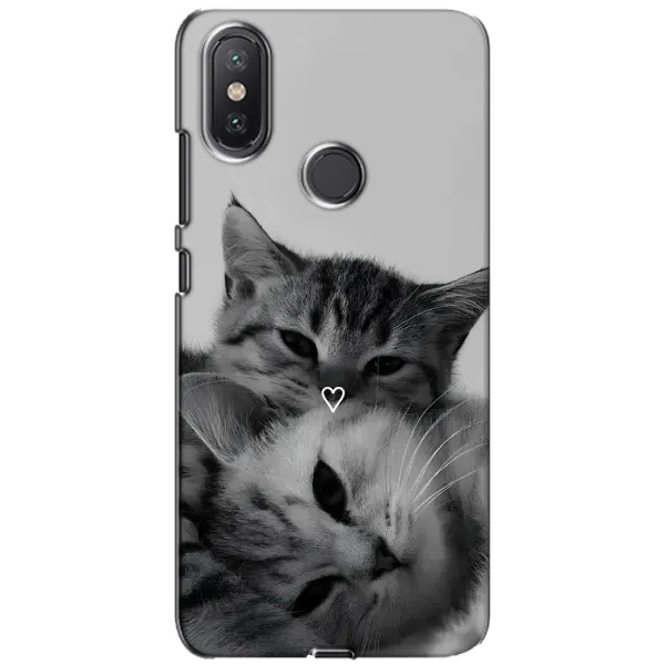 Чохол з принтом «Пара котів» для Xiaomi Mi A2 Lite