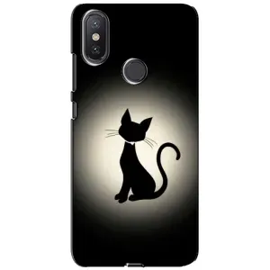 Чохол з принтом для Xiaomi Mi A2 Lite (AlphaPrint) Модні коти (Силует котика)