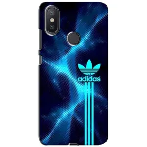 Чехлы Адидас для Xiaomi Mi A2 Lite (AlphaPrint) (Синий Адидас)