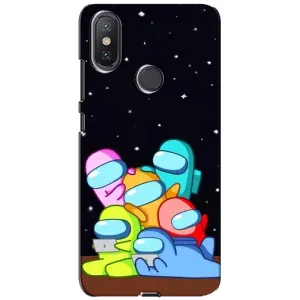 Чохли Амонг Ас для Xiaomi Mi A2 Lite (AlphaPrint) (Скіни в космосі)