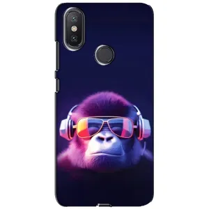 Чохол з Мавпами Xiaomi Mi A2 Lite - (AlphaPrint) (Стильна мавпа)