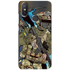 Чехлы с картинкой ЗСУ для Xiaomi Mi A2 Lite (AlphaPrint) (Воин ВСУ)