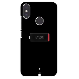 Чехлы для любимой на Сяомі Мі А2 (VPrint) (Love battery)