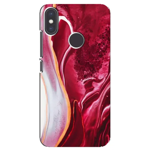Чехол с принтом «Мрамор красный» для Xiaomi Mi A2