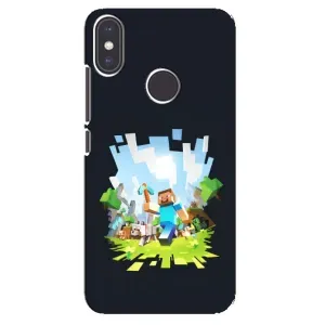 Чохол Майнкрафт на Xiaomi Mi A2 (AlphaPrint) Minecraft (персонажі Minecraft)