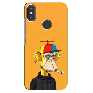 Чехлы с Обезьянами NFT для Xiaomi Mi A2 (AlphaPrint) (Скучающая Обезьяна NFT)