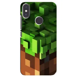 Чохол Майнкрафт на Xiaomi Mi A2 (AlphaPrint) Minecraft (текстура Майнкрафт)