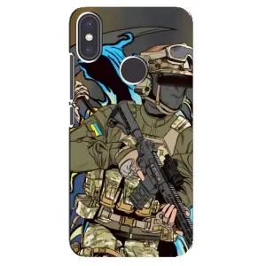 Чехлы с картинкой ЗСУ для Xiaomi Mi A2 (AlphaPrint) (Воїн ЗСУ)