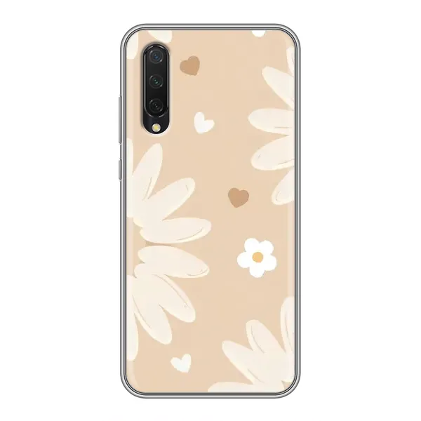 Чехол с принтом «Бежевые цветы» для Xiaomi Mi A3