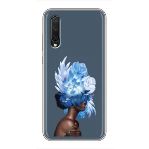 Чехлы (ART) Цветы на Xiaomi Mi A3 (VPrint) (Цветы на голове)