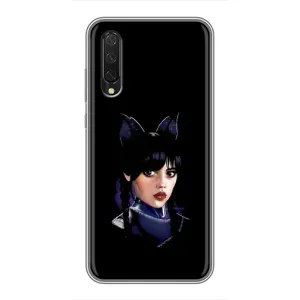 Чохли Венсдей на Xiaomi Mi A3 Уенсдей (AlphaPrint) (серйозна Венздей)