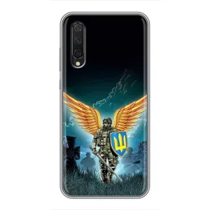 Чехлы с картинкой ЗСУ для Xiaomi Mi A3 (AlphaPrint) (Солдат ЗСУ)