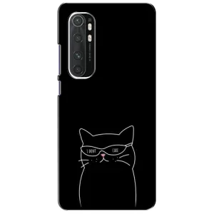 Чохол з малюнком кіт на Xiaomi Mi Note 10 Lite (Байдужий кіт)