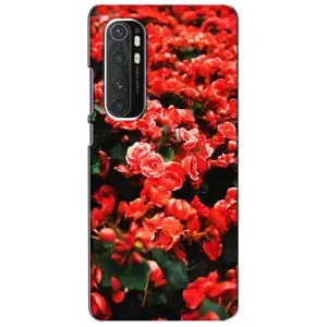 Чехлы с Цветами для Xiaomi Mi Note 10 Lite (VPrint) (Цветы красные)