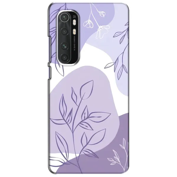Чехол с принтом «Фиолетовые листья абстракция» для Xiaomi Mi Note 10 Lite