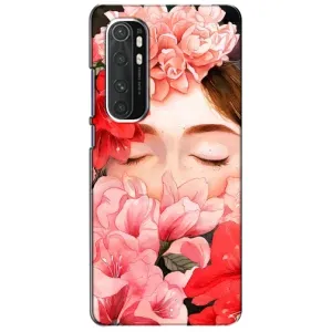 Чехлы (ART) Цветы на Xiaomi Mi Note 10 Lite (VPrint) (Глаза в цветах)