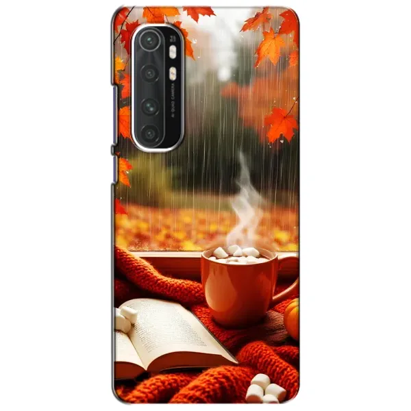 Чохол з принтом «Кава і дощ» для Xiaomi Mi Note 10 Lite
