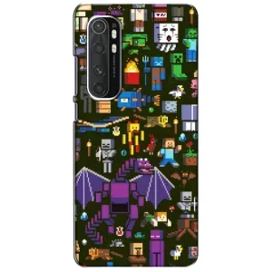 Чохол Майнкрафт на Xiaomi Mi Note 10 Lite (AlphaPrint) Minecraft (Колаж Майнкрафт)