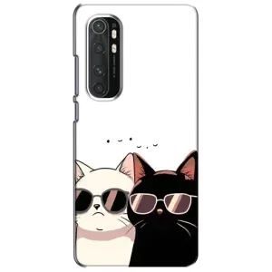 Чохол з малюнком кіт на Xiaomi Mi Note 10 Lite (Коти в окулярах)