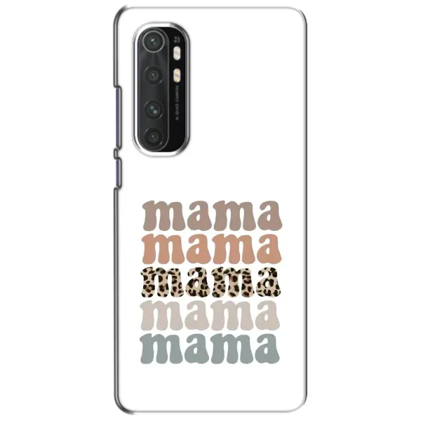 Чохол з принтом «Текстовий колаж мама» для Xiaomi Mi Note 10 Lite