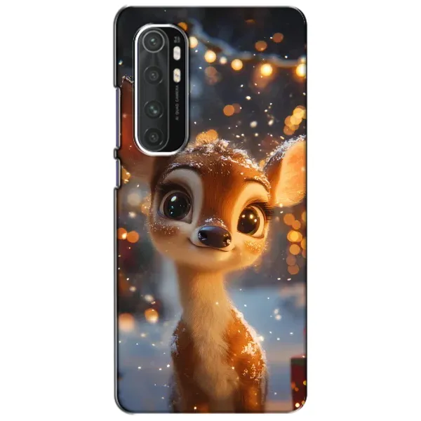 Чохол з принтом «Оленятко серед гірлянд» для Xiaomi Mi Note 10 Lite Чохол з принтом «Оленятко серед гірлянд» для Xiaomi Mi Note 10 Lite