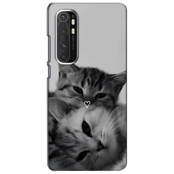 Чохол з принтом «Пара котів» для Xiaomi Mi Note 10 Lite