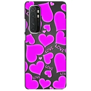 Чехлы для любимой на Сяоми Ми Ноут 10 Лайт (VPrint) (Pink hearts)