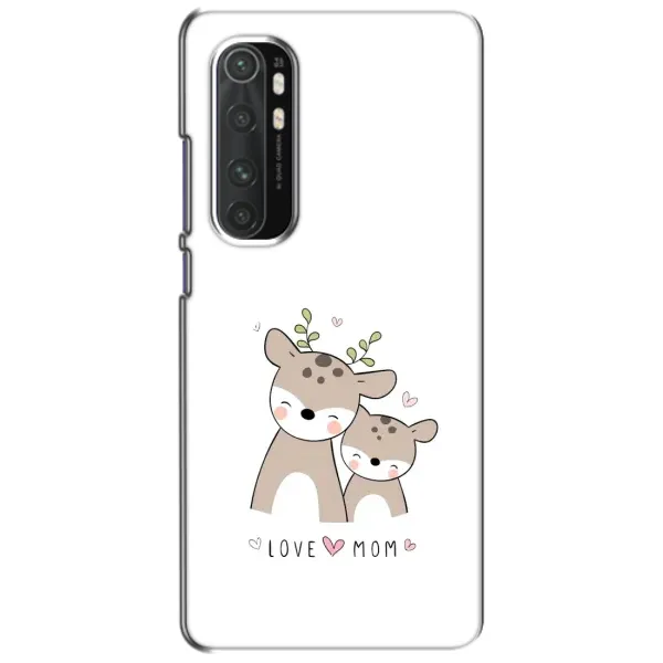 Чохол з принтом «Оленята мама і малюк» для Xiaomi Mi Note 10 Lite