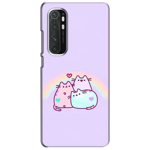 Чохол з принтом «Радужний котик» для Xiaomi Mi Note 10 Lite
