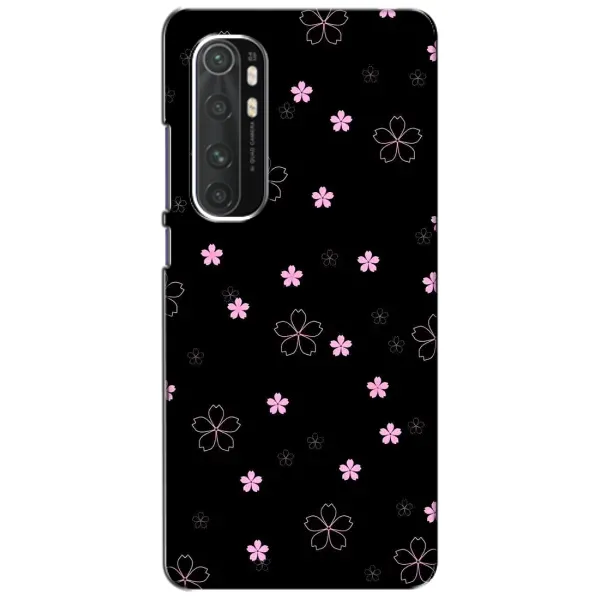 Чохол з принтом «Рожеві квіти на чорному» для Xiaomi Mi Note 10 Lite Чохол з принтом «Рожеві квіти на чорному» для Xiaomi Mi Note 10 Lite