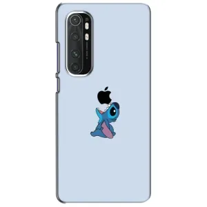 Чехол с принтом Стич на Xiaomi Mi Note 10 Lite (Stitch apple)