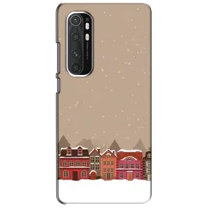Новорічні, Святкові Чохли для Xiaomi Mi Note 10 Lite - 2024 год (Зимове місто)