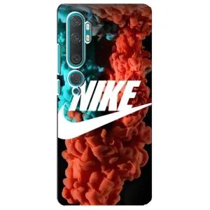 Чехол для Xiaomi Mi Note 10 - с принтом Найк (AlphaPrint) (Дымчатый найк)