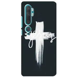 Чехол для Xiaomi Mi Note 10 (AlphaPrint) - (Христианские) (Иисус)
