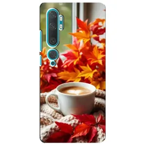 Чехол с уникальным дизайном «Осень с кофе» для Xiaomi Mi Note 10