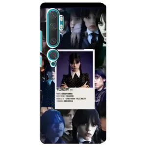 Чохли Венсдей на Xiaomi Mi Note 10 Уенсдей (AlphaPrint) (колаж Венздей)
