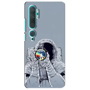 Чехол NASA для Xiaomi Mi Note 10 (AlphaPrint) (Космонавт фото)