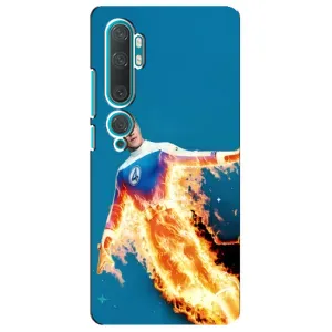 Чохол з принтом Фантастична четвірка для Xiaomi Mi Note 10 (Людина-факел у вогні)