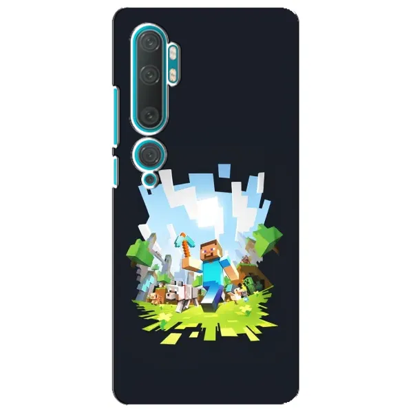 Чохол з принтом «персонажі Minecraft» для Xiaomi Mi Note 10
