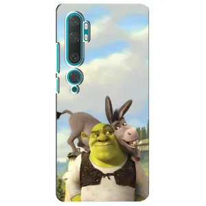 Чохол з мультфільмом Шрек на Xiaomi Mi Note 10 (Шрек та Осел)