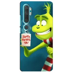 Різдвяні Чохли для Xiaomi Mi Note 10 (VPrint) (Зелений Грінч)