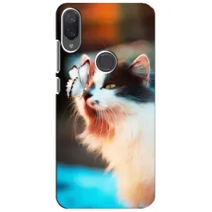 Чохол на Xiaomi Mi Play - Сяомі Мі Плей з Котиками (VPrint) (Котик з метеликом)