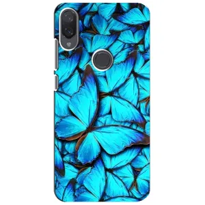 Чохол з принтом для Xiaomi Mi Play - Сяомі Мі Плей - (Прикольні) (AlphaPrint) (Сині метелики)