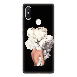 Чехлы (ART) Цветы на Xiaomi Mi8 Special Edition (VPrint) (Белые цветы)