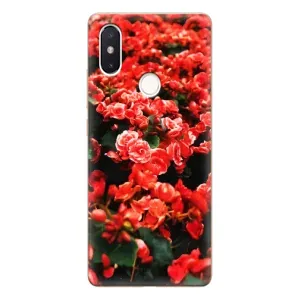 Чехлы с Цветами для Xiaomi Mi8 Special Edition (VPrint) (Цветы красные)
