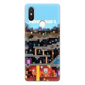 Чохол Майнкрафт на Xiaomi Mi8 Special Edition (AlphaPrint) Minecraft (фон Minecraft)