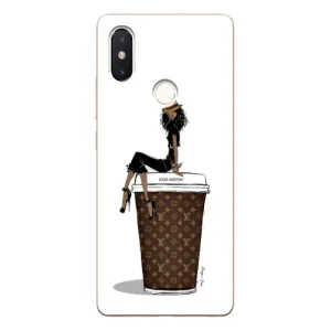 Чехлы Луи Витон для Xiaomi Mi8 Special Edition (AlphaPrint - LOUIS VUITTON) (кофе LOUIS VUITTON)