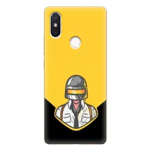Чехол PUBG для Сяоми Ми8 СЕ (AlphaPrint) (Пабг в шлеме)